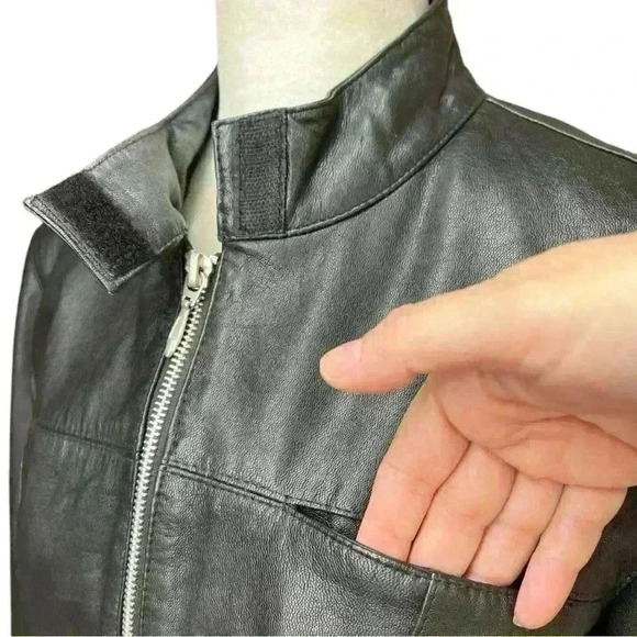 Vintage Helline Germany 100% Leather Women’s Motorcycle Biker Jacket EUR sz 40 - Picture 5 of 15